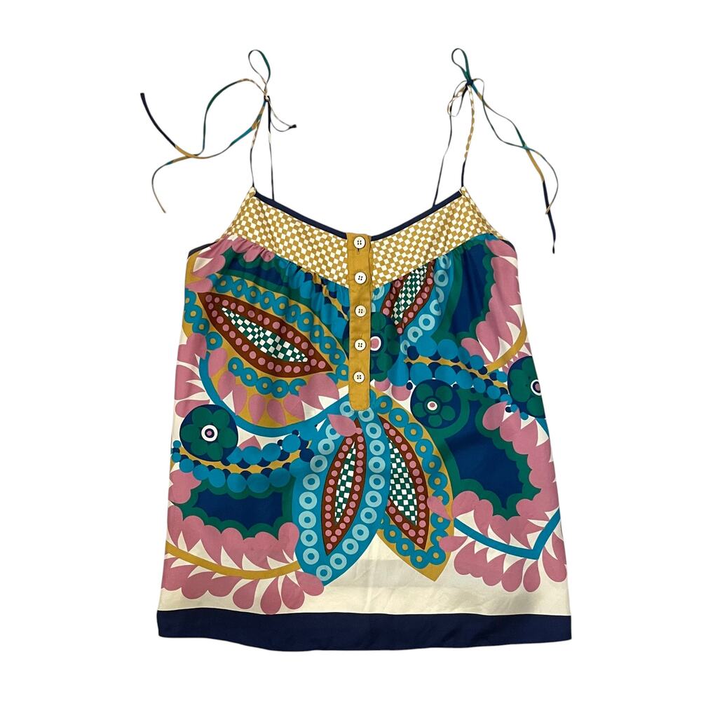 Tibi Silk Top - Cami - Blouse - Multicolor - Size 10